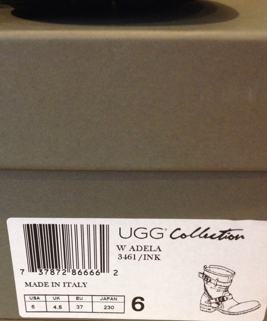 ITALY UGG COLLECTION Adela Lamb Fur Shearling Leather Motorcycle