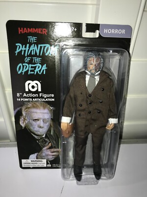 Mego Horror Hammer THE PHANTOM OF THE OPERA 8'' Figure DAMAGED SMALL BUBBLE DINGS