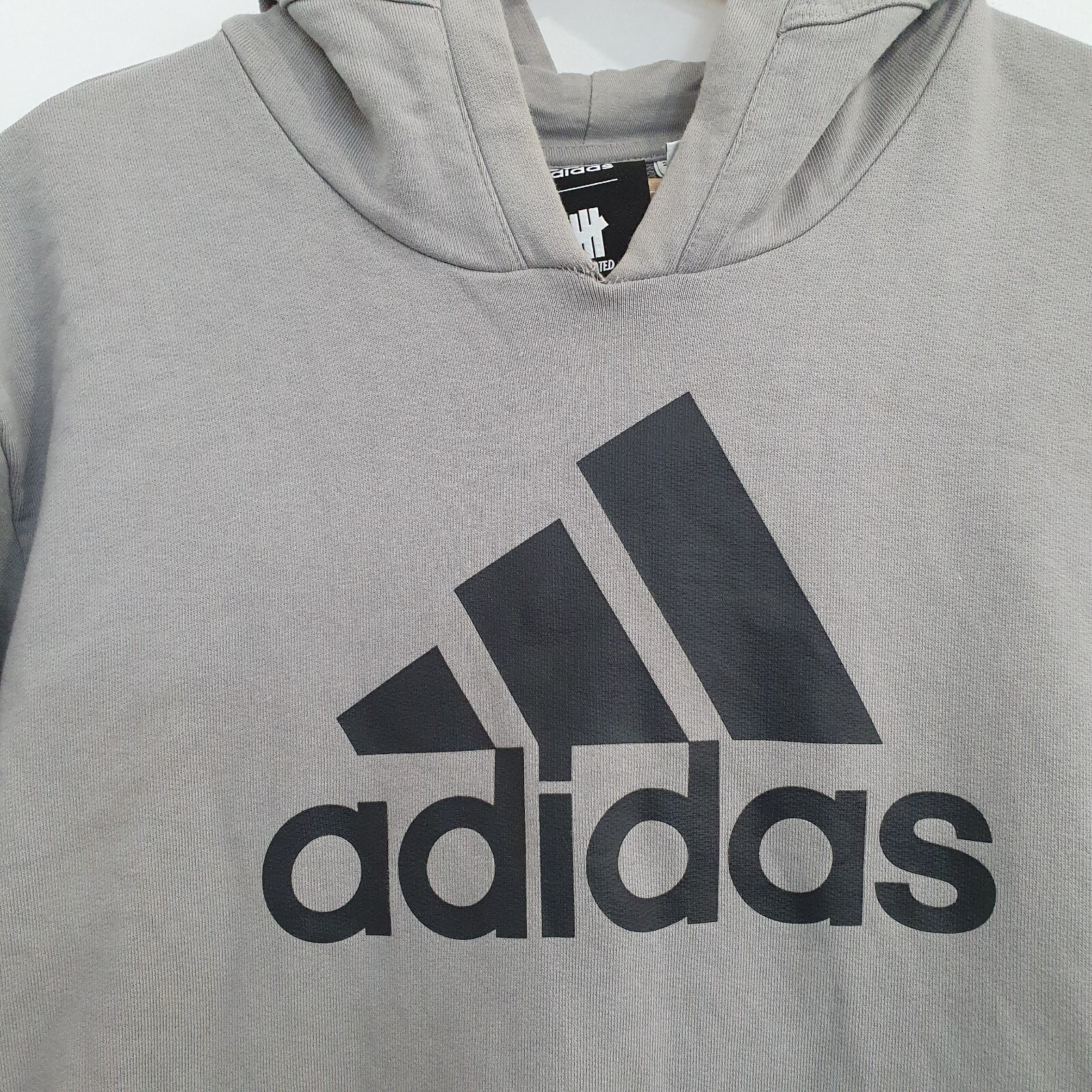 Adidas Undefeated Tech Mens Hoodie Size XL Grey Pullover Sweatshirt RARE image 4