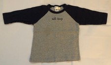 All Boy Baseball Style Tshirt Kids Size 2