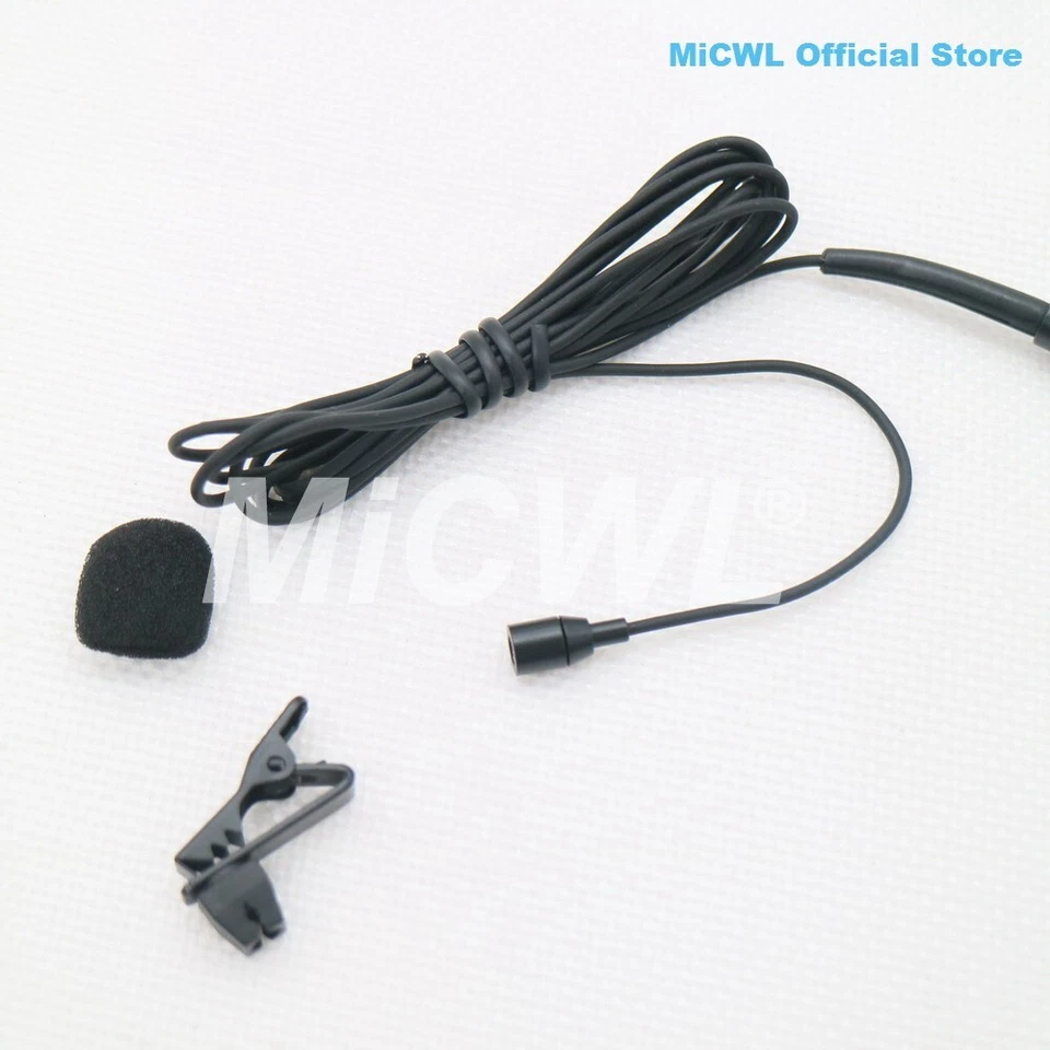 Black Hidden Lavalier Tie Clip For Sennheiser Plug EW100 G1 G2 G3 G4 3.5mm Lock - Image 4 of 4