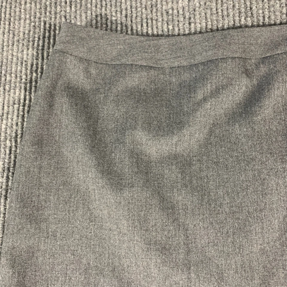 Petite Sophisticate Skirt Women's 12 Gray Zip Up Lined Flare Wool City Career - Image 4 of 4