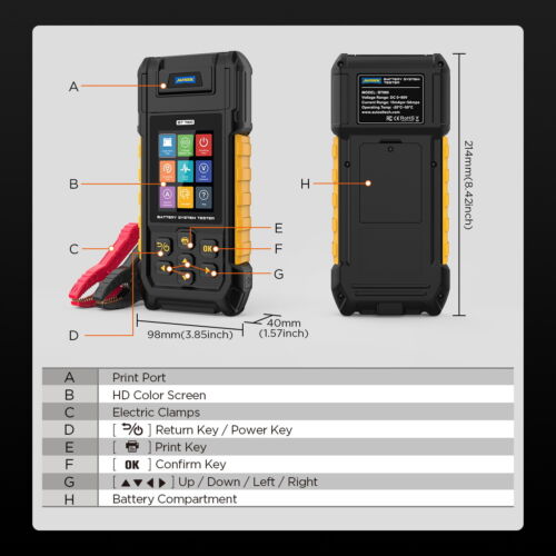 Auto Lead-acid & Lithium Battery Tester 0-80V Battery Internal Resistance Tester - Picture 16 of 18
