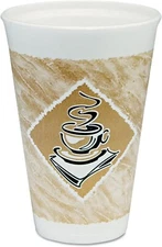 16X16G (25pcs) Cafe G Accents Printed Foam Cup, 16 oz