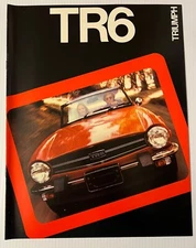 Mint Original! 1975 (Final) Triumph TR-6 Sales Brochure 8 pages
