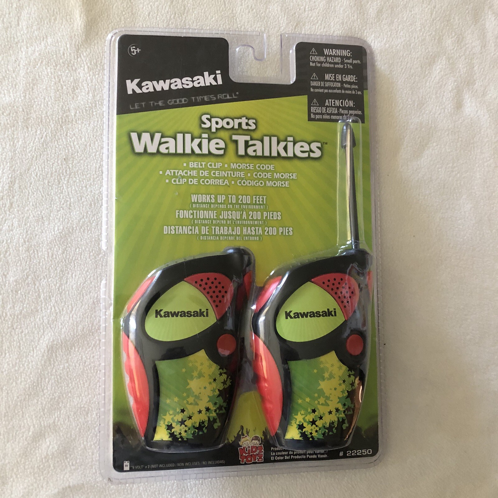 Kids Sports Walkie Talkies by KIDZ TOYZ, Kawasaki, Red. Up t