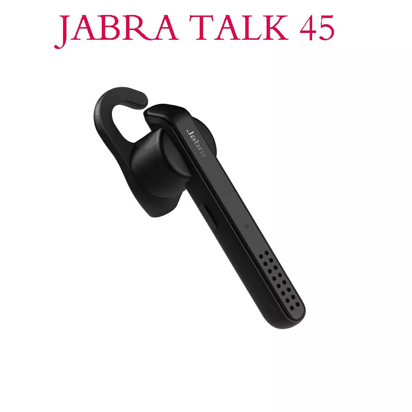 Jabra Talk 45 Wireless Bluetooth Headset Black Wireless Single Earbuds