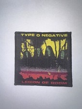 TYPE-O NEGATIVE, LEGION OF DOOM, BLACK BORDER, 4X4 INCHES, WOVEN PATCH