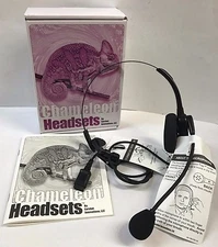 New Chameleon Over The Head Phone and Computer Monaural Headset, Free Shipping