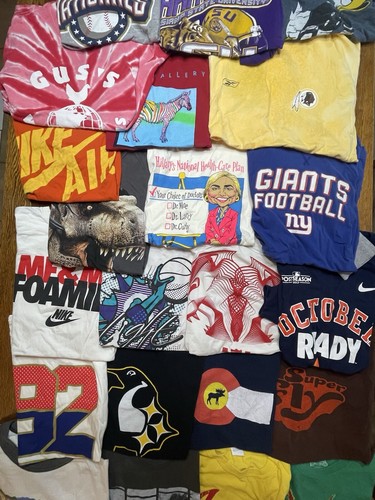 30 Tshirt Tee Lot Wholesale Y2K Assorted Resell Bundle Graphic Band Sport Movie - Picture 5 of 7