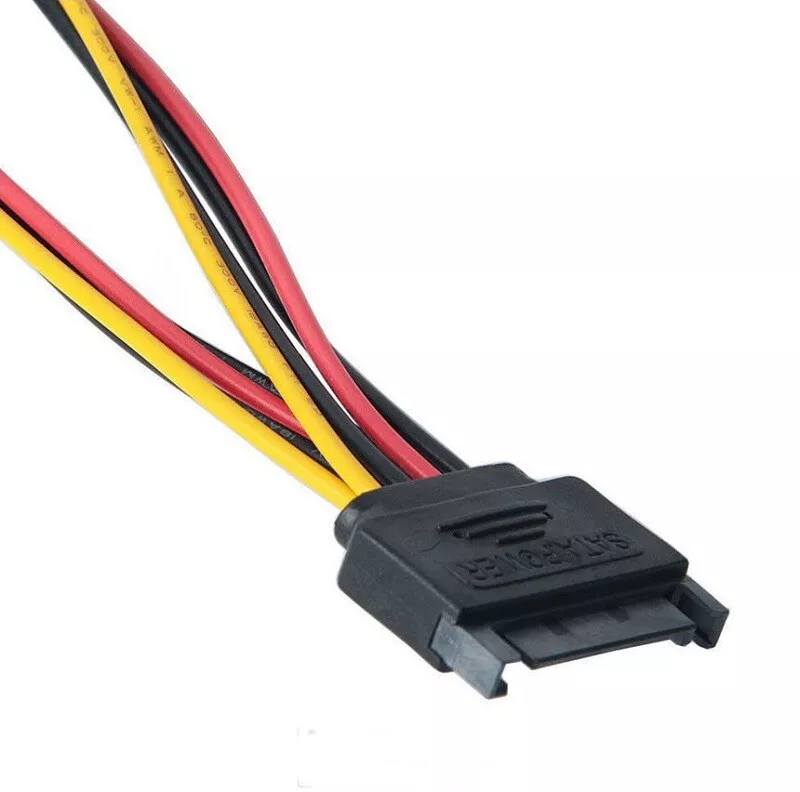 Pin Type Drive Cable ESATA Male SATA Female Drive Cables SATA 15-Pin Male To Dual 15-Pin ...