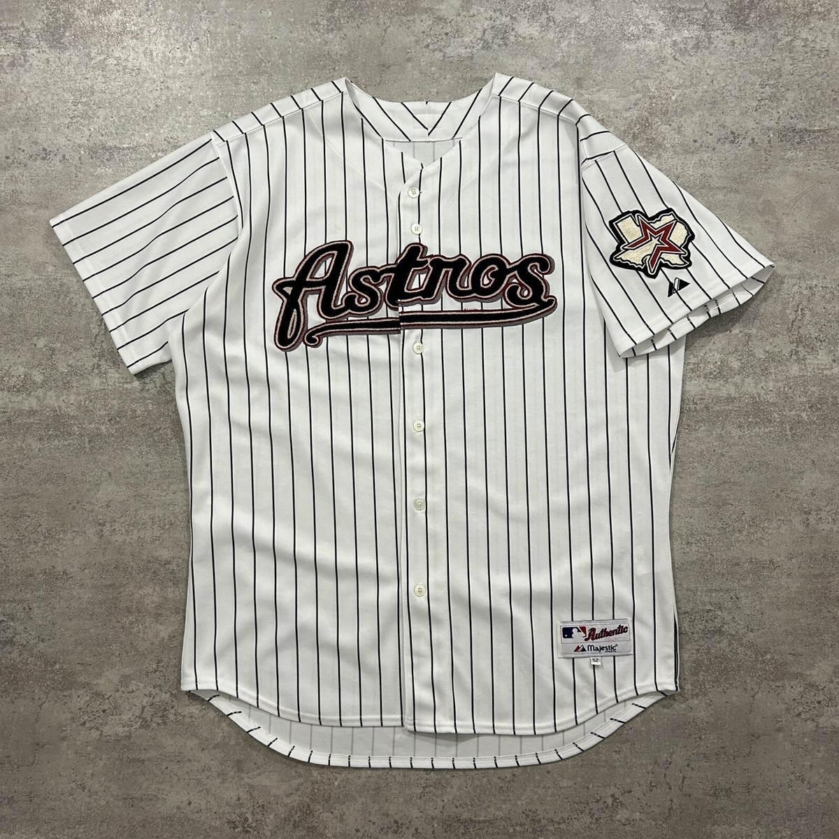 百貨店福袋 ASTROS HOUSTON MLB 00s VTG PINSTRIPED JERSEY AUTHENTIC 応援ユニフォーム、ウエア