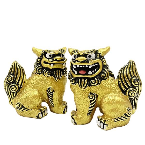 Okinawa souvenir Shisa ornament mini entrance pair small lion