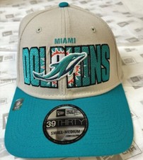 Miami Dolphins NFL NE 2023 Draft Flex-Fit Hat ~ Stone/Aqua