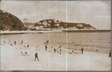 NICE RARE OLD POSTCARD - VIEW FROM TORBAY SANDS - TORQUAY - DEVON 1921