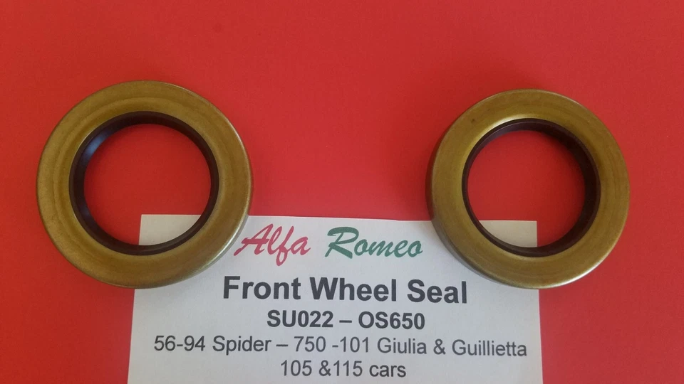 Juego de ruedas delanteras Alfa Romeo (2) 56-94 Spider Berlina, GTV 69-74 Giulia Guilletta Foto 2 de 2