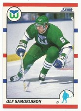 ULF SAMUELSSON 1990-91 SCORE CARD NEAR MINT+ CONDITION
