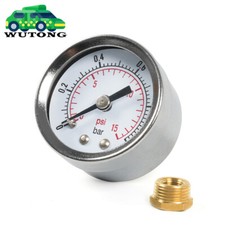 Universal Fuel Pressure Gauge 0-15psi Oil Pressure Gauge 18 Npt 38 Npt