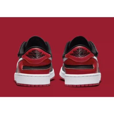 Nike Air Jordan 1 Low Flyease Bred Banned Black Gym Red White