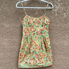 Lovers + Friends Jacey Dress Women's Size XS Colorful Floral Prints Cottagecore