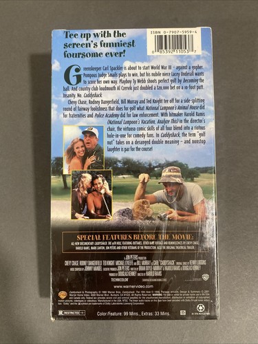 CADDYSHACK (1980, VHS) SEALED NEW VHS TAPE 2001 WARNER BROS SPECIAL EDITION - Picture 2 of 3