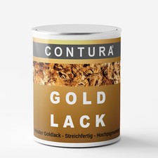 0,75L Goldlack Möbel Bilderrahmen Gold Lack Goldfarbe Lackfarbe Farbe Blattgold