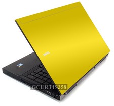 YELLOW Vinyl Lid Skin Cover Decal fits Dell Precision M6400 M6500 Laptop
