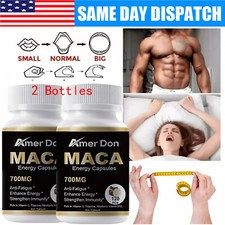 Organic Maca Root Capsules  240 Pills  Peruvian Maca Extract for Men  Women