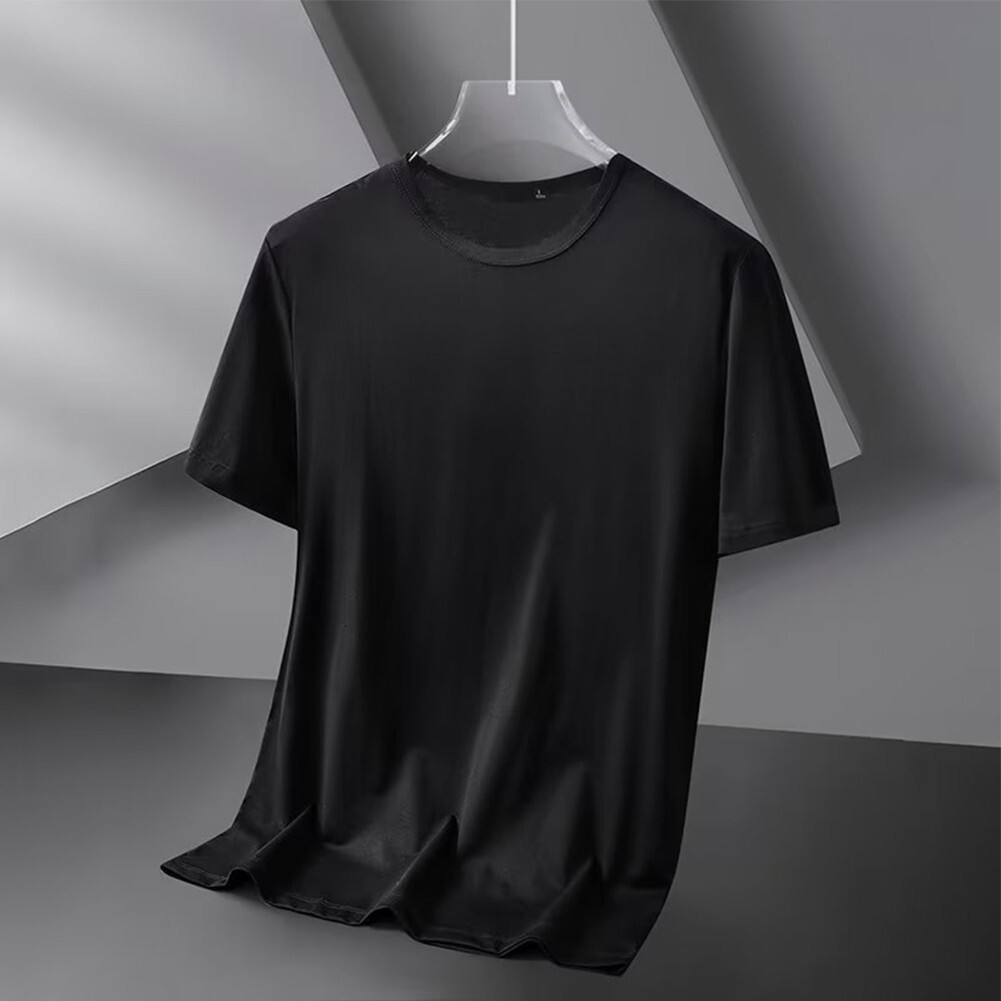 IZIWDORW Blackpink Baumwoll T-Shirt - Leichtes Layering Top Für Unterkleidung