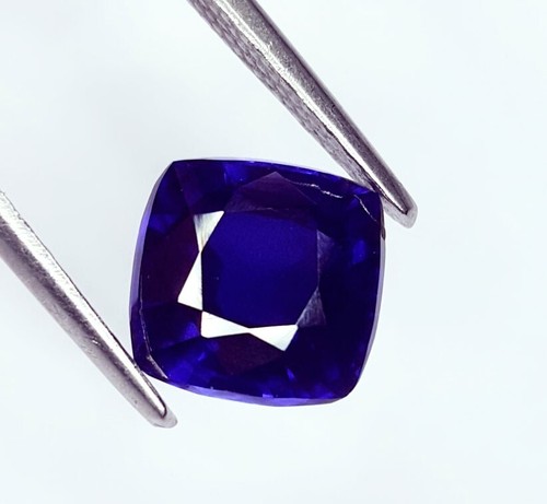 Zafiro azul natural 4,67 quilates piedras preciosas sueltas sin tratar certif... - Imagen 8 de 9
