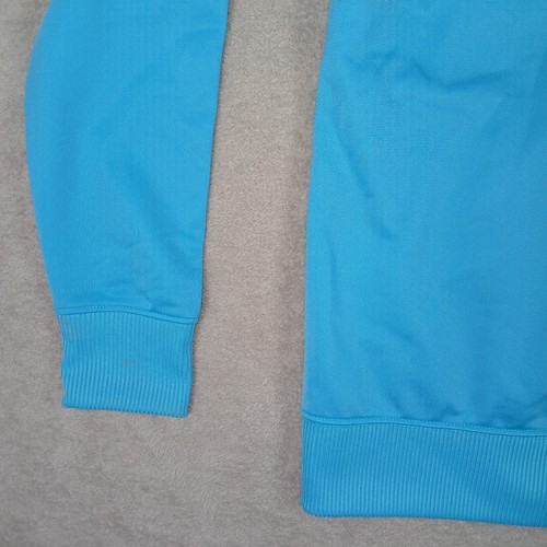 Adidas Aqua striped Track Jacket Zip Up Girl's Youth Medium - Pre-Owned - Picture 15 of 15