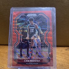 CAM REDDISH 2020-21 Panini Prizm Red Wave Refractor #169 Atlanta Hawks