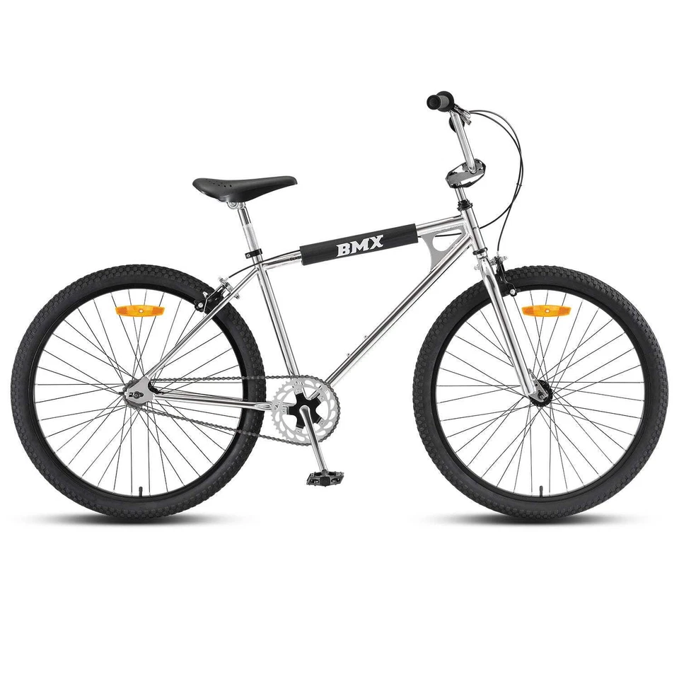 NNEDSZ Progear Bikes Classic BMX Bike 26" in Chrome - Image 2 of 4