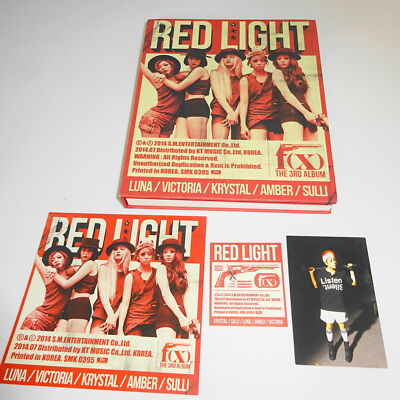 f(x) Red Light The 3rd Album CD PHOTOCARD BOOKLET RARE 8809269503473 | eBay