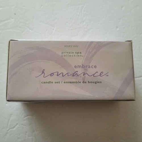 Mary Kay Embrace Romance Candle Set Private Spa Collection Set of 3 New Sealed