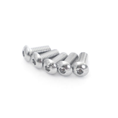 3 Sets Of Front & Rear Rotor Bolts For Harley Road King, Street, Electra Glide FLH – Silver, Plated Steel