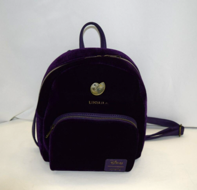 DISNEYS LOUNGEFLY URSULA VILLAINS FAUX PURPLE VELVET MINI  display picture 3