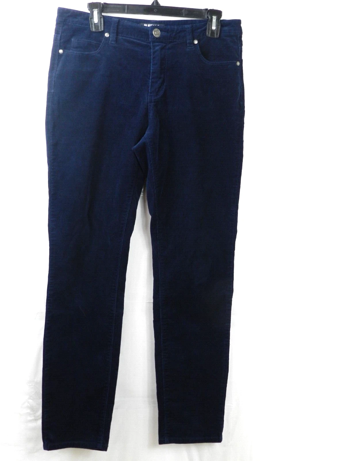 Pantalon mi hauteur mi hauteur skinny velours côtelé bleu femme Buffalo David Bitton Supreme taille 10