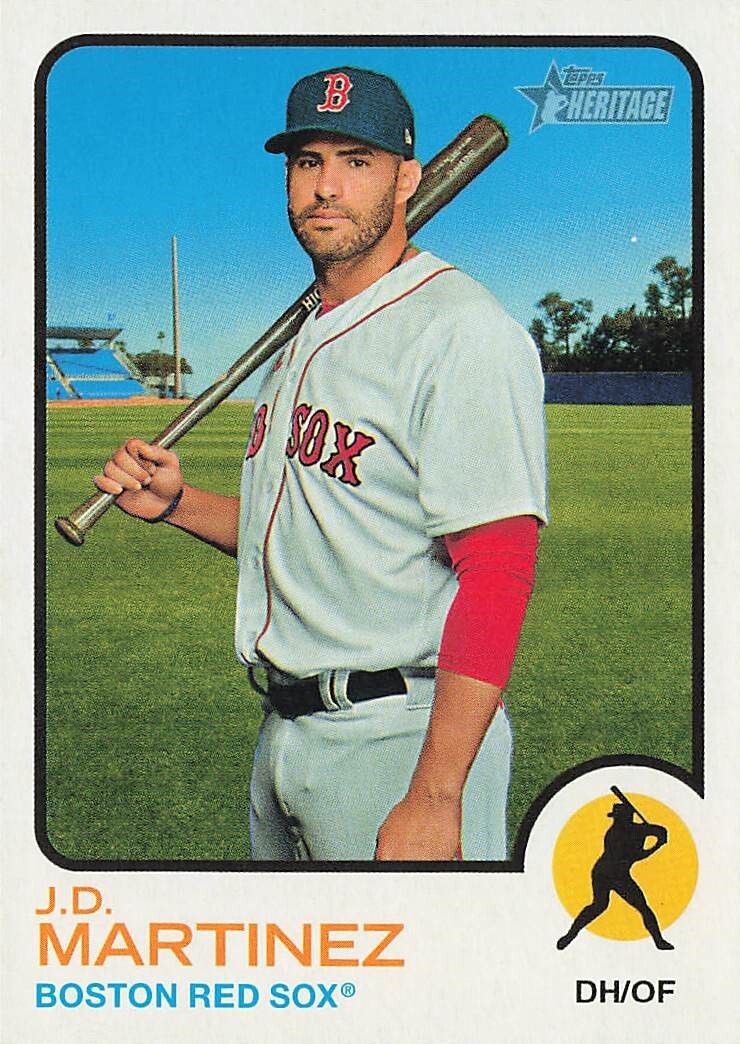 J.D. Martinez Topps Heritage 2022 Baseball Card #99