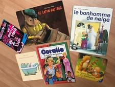 lot 6 livres d'enfants TBE Coralie Lapin facteur etc...