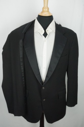 Polo Ralph Lauren Vintage 2 PC Chaqueta Esmoquin Pantalón Franela Pesado Tela Sz - Imagen 3 de 10