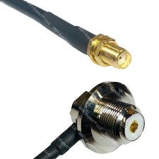 LMR240 SMA FEMALE to UHF Female Angle Coax RF Cable USA-Ship Lot