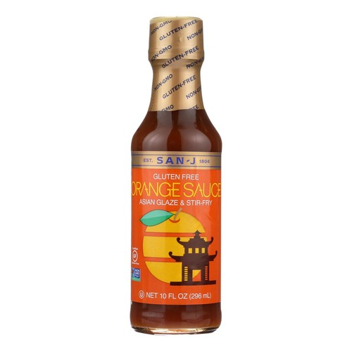 San - J Cooking Sauce - Orange - Case of 6 - 10 Fl oz.