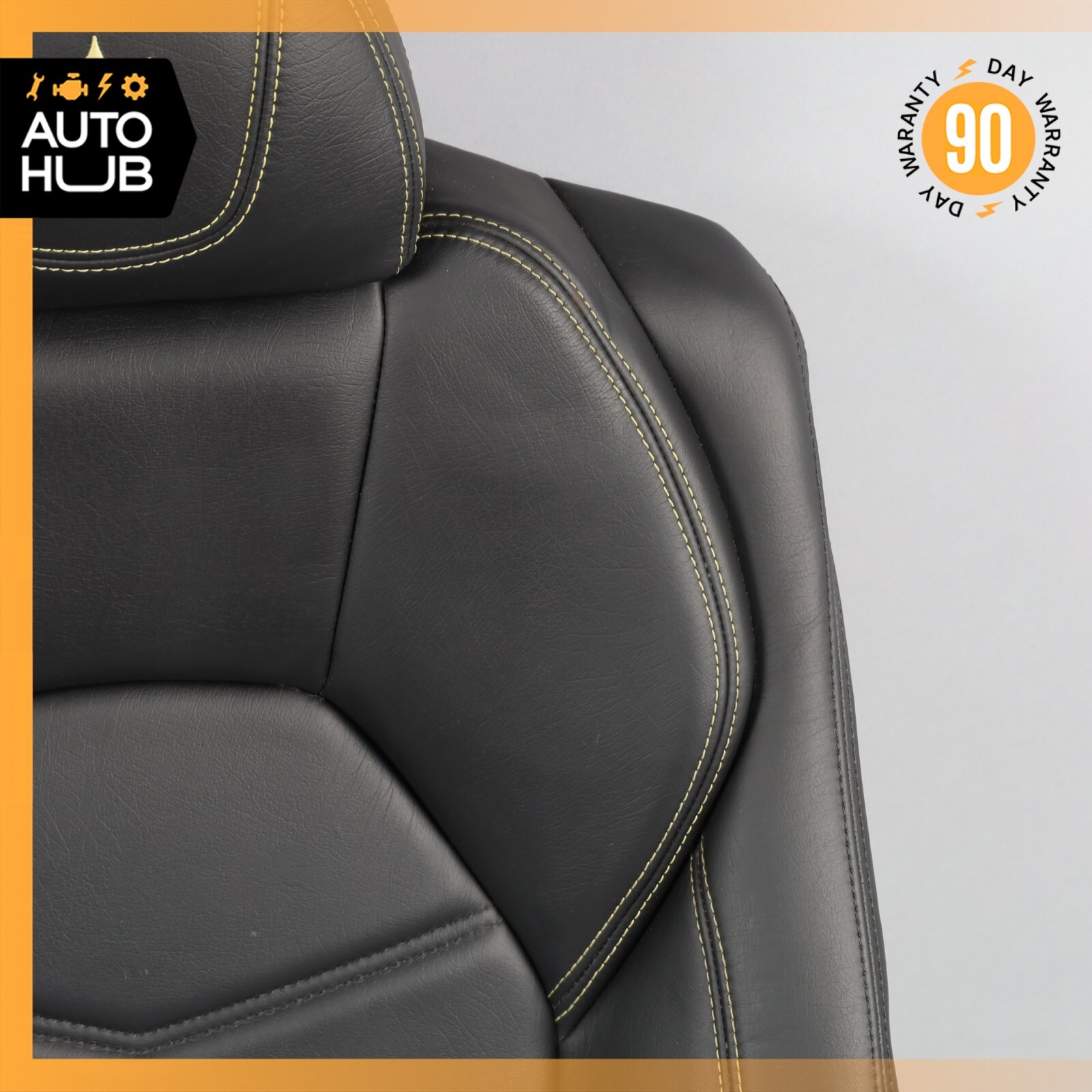 13-18 Maserati GranTurismo S M145 Rear Upper Top Seat Cushion Black OEM