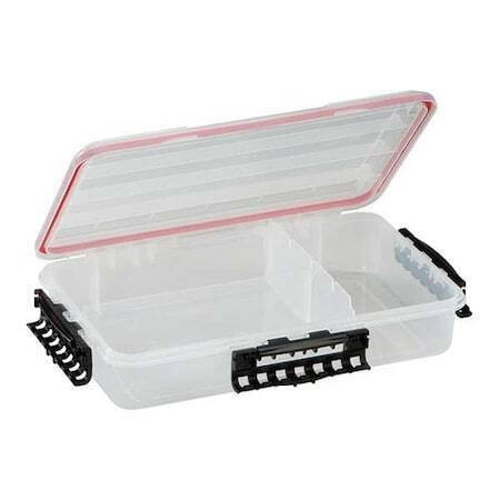 Plano 374110 Adjustable Compartment Box With 1 To 4 Compartments, Plastic, 3" H