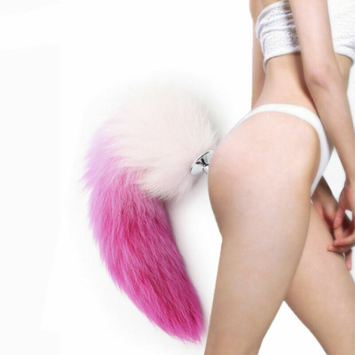 Fox Tail Set Insert Stainles Steel Plugs Women Sexy Cat Mask Role-Play Binding