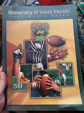 1997 USF Bulls NCAA Football Inaugural Season Media Guide Univ. Of South Florida