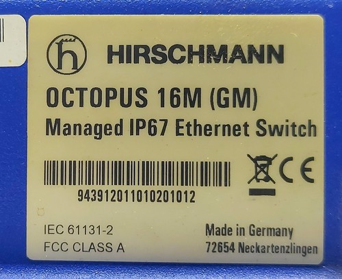 Hirschmann Octopus 16M (GM) Commutateur Ethernet Géré IP67 - 第 10/11 張圖片