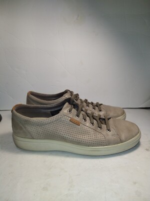 Ecco Soft 7 Perforated Leather Sneakers Shoes Men display picture 3