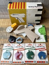 Dymo Label Maker Lot w/Tape Blue Green Red Original Box Labelmaker Model 1040